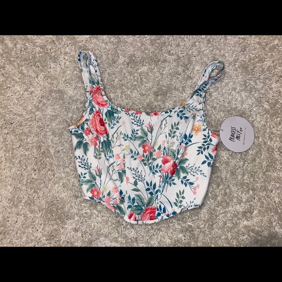 Princess Polly Tops - Princess Polly Floral Corset
